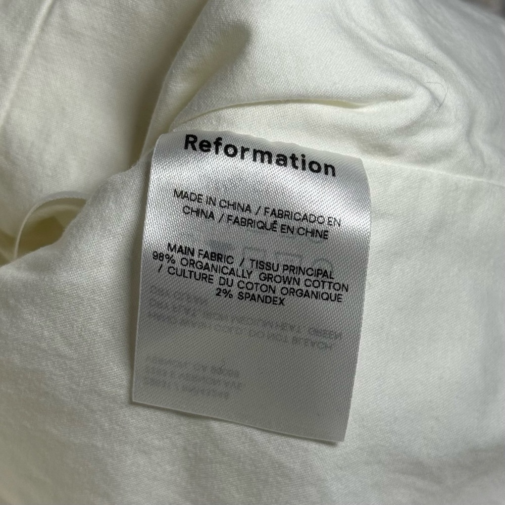 Reformation White Ruched Top - Picture 6 of 6